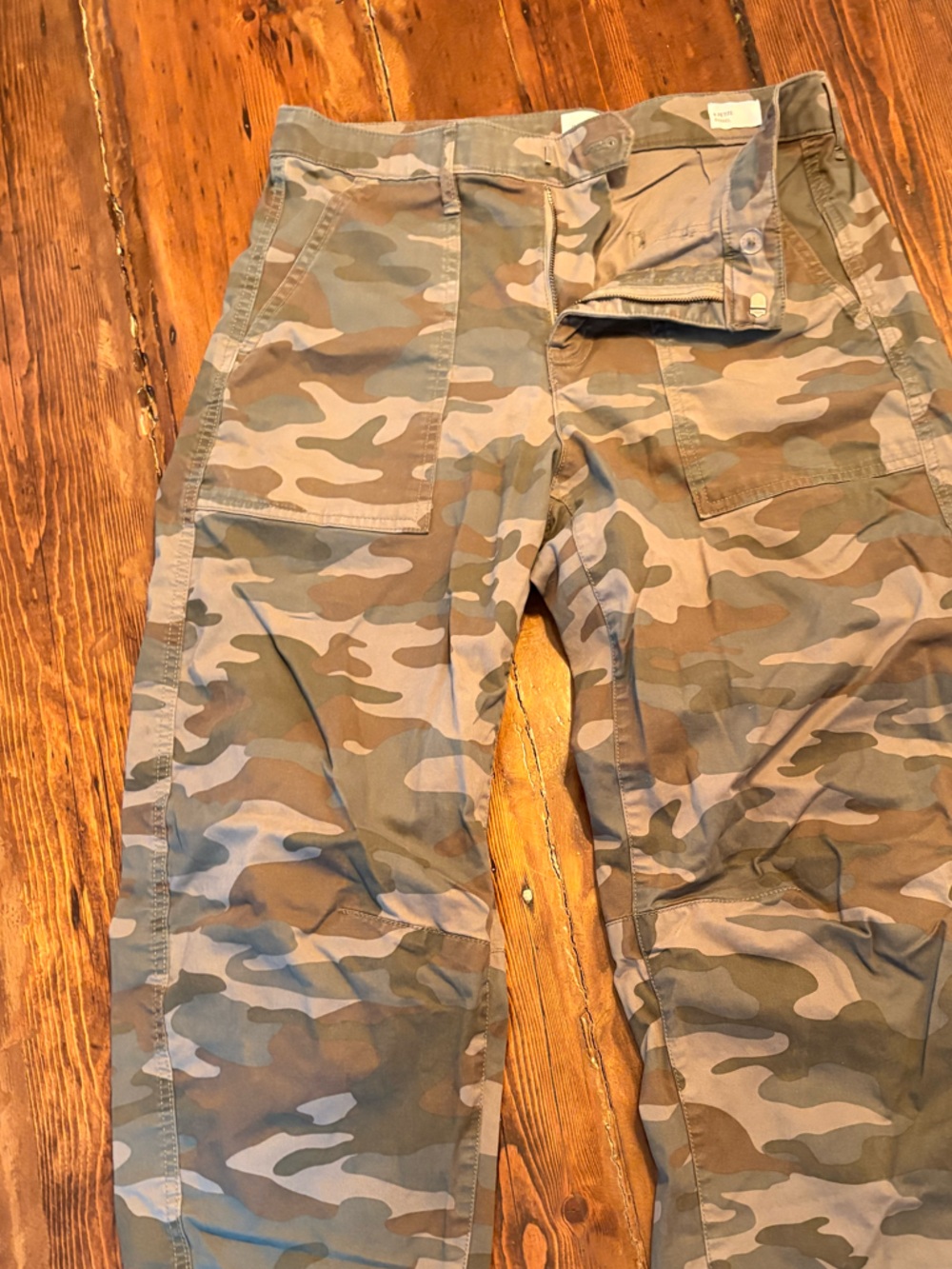 GAP Women’s Mid Rise Twill Barrel Pants 8P - Picture 2 of 7